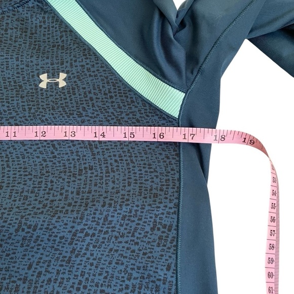 Under Armour Cold Gear Fitted Top Athletic Shirt Running Gym Fleece Lined Sz S - Picture 13 of 14